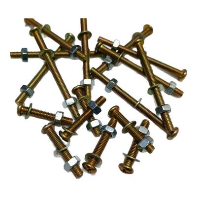 十字圆头M4螺丝螺母平垫