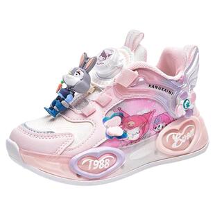 官网C&K疯狂动物城女童鞋子春季新款儿童闪灯运动鞋女孩老爹潮鞋