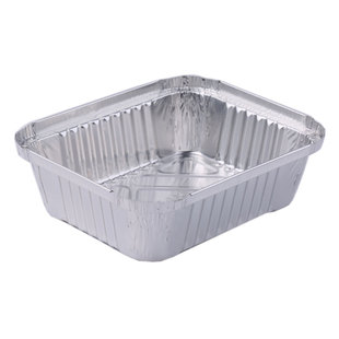 锡纸盒烧烤长方形锡纸碗盘圆形打包盒外卖一次性餐盒食品级耐高温
