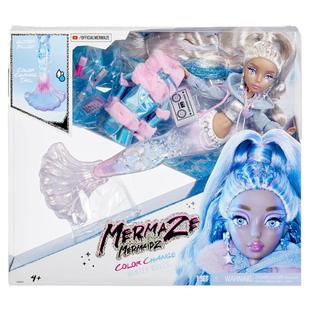 美国MERMAZE MERMAIDZ贝兹惊喜娃娃美人鱼泡水变色女孩换装玩具礼