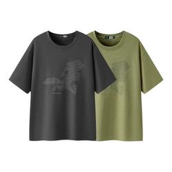 森马联名字母印花纯棉短袖T恤男