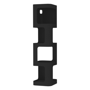 中古风创意墙角落地铁艺窄书架置物架客厅沙发边展示架转角收纳架