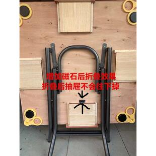 包邮折叠实木麻将桌手搓家用简易带抽屉象棋桌面板两用高档棋牌桌