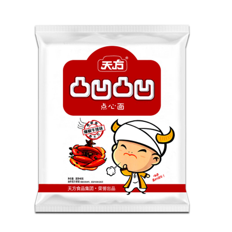 天方凸凹香脆干吃方便面40g*30袋装整箱老款休闲脆零食多口味混装