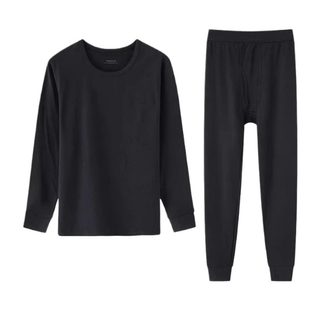 雅鹿德绒保暖内衣男款冬季男士套装加绒加厚羊绒打底保温秋衣秋裤