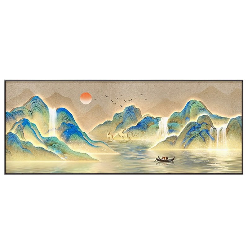 千里江山图钻石画方钻满钻十字绣
