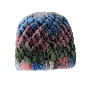 獭兔毛帽子女冬季可爱加厚保暖时尚百搭护耳中老年妈妈包头帽皮草