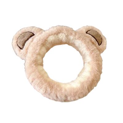 秋冬毛绒洗脸发箍卡通洗脸束发带