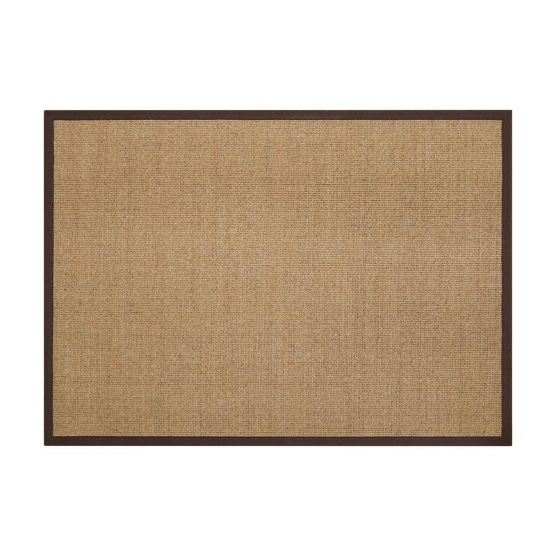 加厚天然剑麻地毯客厅茶室亚麻大螺纹日式侘寂风简约北欧地垫定制