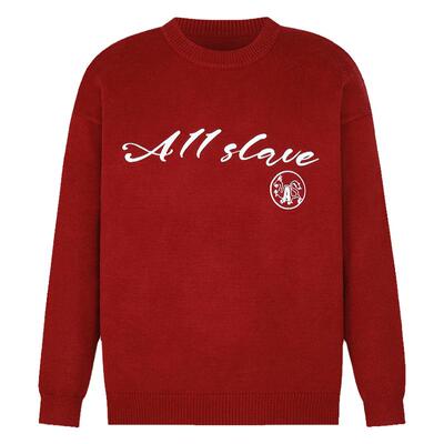 A11SLAVE新款龙年红色宽松毛衣