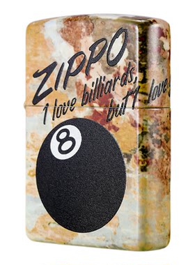zippo打火机 复古台球彩印 煤油防风打火机 七夕礼物送男生情人节