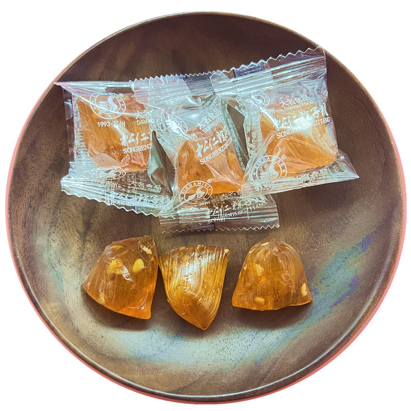 松仁粽子糖散装硬糖薄荷味三角糖苏州特产老式清凉麦芽糖零食糖果