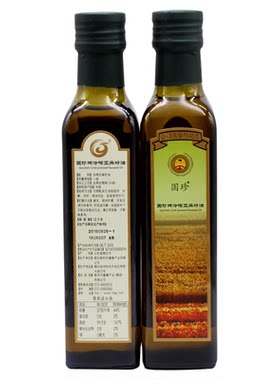 国珍牌冷榨亚麻籽油一瓶官网正品
