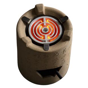 觅白围炉煮茶零配件电陶炉芯铜夹子竹编炉扇起炭器烤网便携包垫子