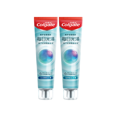高露洁colgate含氟每日光泽牙膏成人防蛀冰爽薄荷草本正品家庭装