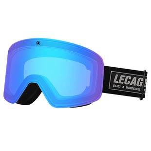 乐凯奇滑雪眼镜女男双层防雾近视变色滑雪镜头盔一体式护目镜雪镜