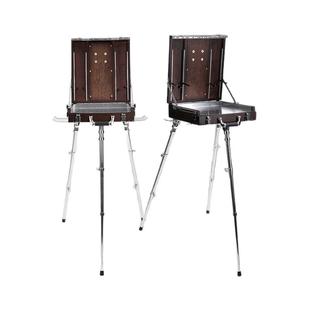 铝合金意大利画箱美术生专用多功能折叠写生油画架写生手提画箱架