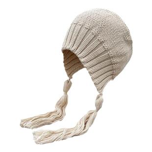 日系毛线帽女秋冬天毛线保暖雷锋帽子时尚甜美可爱护耳包头针织帽