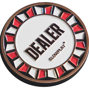 SLOWPLAY德州扑克高端Dealer Button专业庄码专用锌合金德扑码子