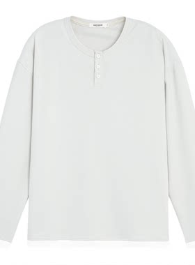 BODYDREAM HOME可外穿时尚家居服男亨利领长袖居家服速干睡衣套装