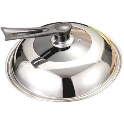 圆形玻璃炒菜锅48cm50透明可视