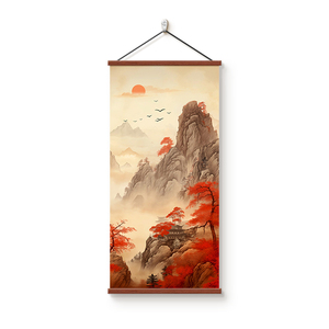 鸿运当头山水画玄关装饰画