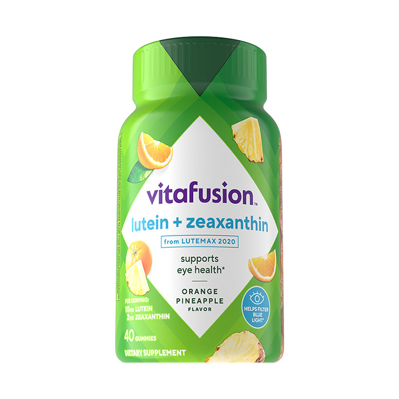 vitafusion叶黄素软糖成人护眼蓝莓正品保护眼睛40粒