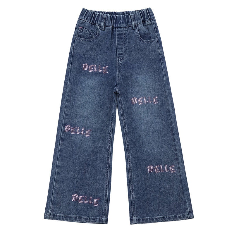 BelleBelle童装女童直筒牛仔裤