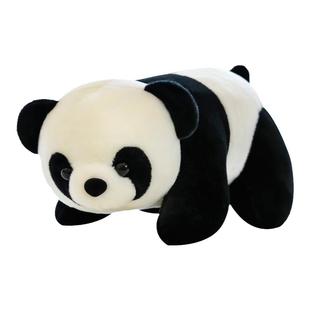 仿真国宝大熊猫玩偶纪念品公仔小号毛绒玩具爬树正品抱枕爬竹子