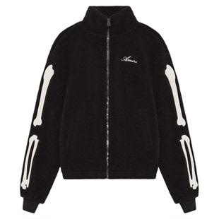 【新品】AMIRI 2026早春新品女士 骨头LOGO拉链外套
