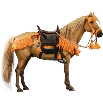 JXK 1/6纯血马模型 仿真骏马欧式摆件兵人坐骑办公室动物潮玩手办