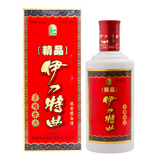 新疆伊力牌 精品伊力特曲52度绵柔白酒英雄本色500mL瓶纯粮口粮酒