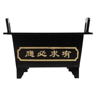 寺庙铸铁镀锌板合制香炉祠堂道观长方形烧插香焚纸炉家用四方炉鼎