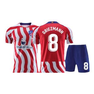 2526马德里竞技球衣阿尔瓦雷斯足球服套装男儿童定制主场训练队服