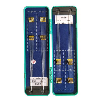 鱼钩40付子线双钩45cm成品金袖金海夕伊豆短子线鱼线平打无倒刺