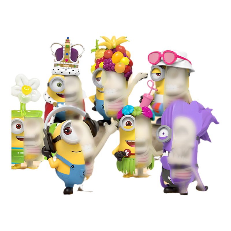 现货MightyJaxx小黄人Minions海滩度假版夏日海滩手办车载摆件
