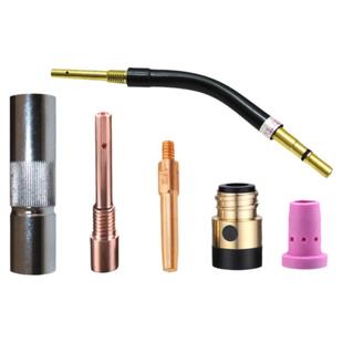 500A二保焊枪配件紫铜保护套1.2导电嘴弯管绝缘套气保焊枪头配件