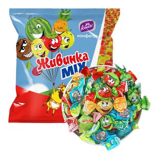 俄罗斯进口软糖康吉品牌浆果味夹心软糖橡皮糖水果软糖喜糖年货