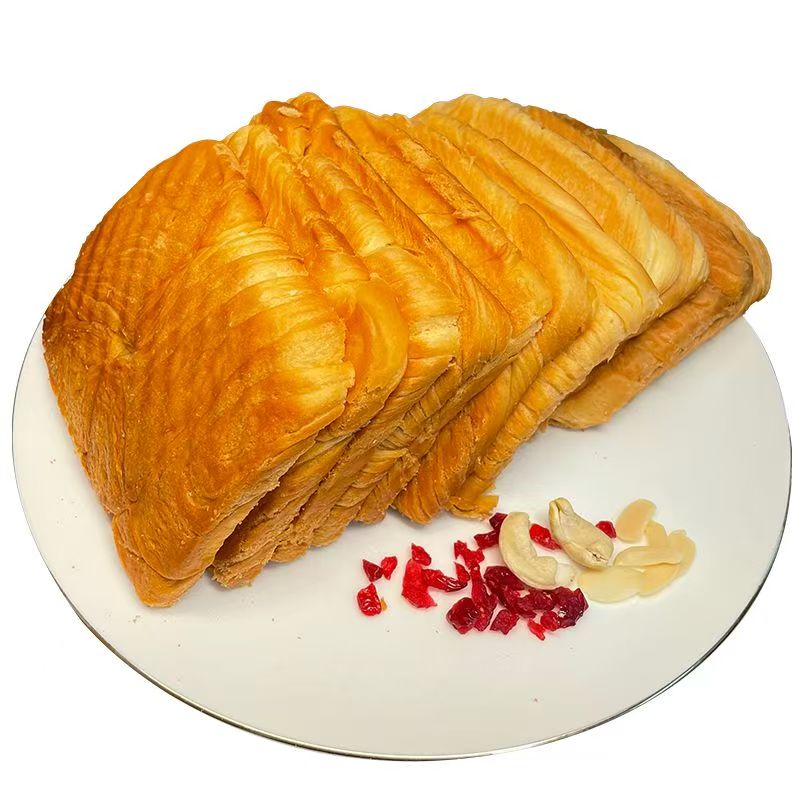 减脂代餐主食牛乳厚切吐司面包边边主食营养手工奶香全麦饱腹食品