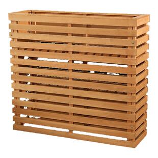 户外餐厅花槽花架子饭店餐饮木栅栏隔断围栏商业街防腐木花箱护栏