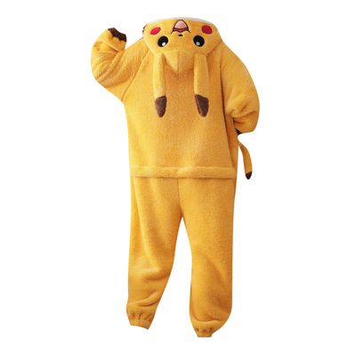 皮卡丘连体男生睡衣冬季加厚加绒