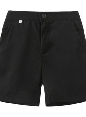 男童夏季短裤儿童薄款黑西裤小学生宝宝中大童长裤背带裤表演裤子