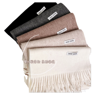 明星同款羊绒围巾男冬季韩版百搭新款秋冬加厚高级感纯色羊毛围脖