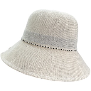 日本和纸帽子女防晒帽轻薄透气可水洗大沿渔夫帽防紫外线遮阳凉帽