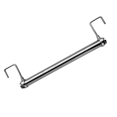 不锈钢挂衣杆加粗耐用蝴蝶孔货架