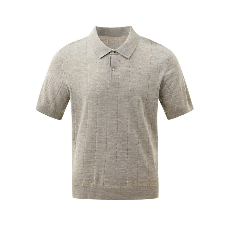 【100%丝光绵羊毛】高品贴肤Polo