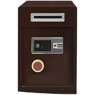 投币保险柜2025新款防盗顶投收银商用可投钱小型存钱箱捐款保管箱功德箱办公室带投币口家用保险箱商用投入式