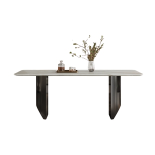 天然奢石餐桌2025新款家用长方形轻奢高端进口卡里冰玉大理石餐桌