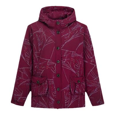 大码中老年人棉服外套胖妈妈装