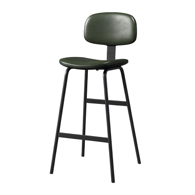 工业风软包靠背高脚凳